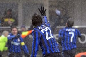 Serie A: Inter 4-4 Palermo, goals galore in the snow