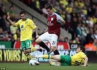 Norwich City 2-0 Aston Villa: Holt and Jackson on target for hosts