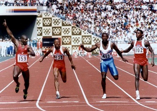 Ben Johnson was disqualified after his win in the 100 metres final in Seoul