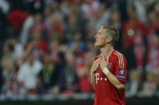 Bastian Schweinsteiger missed his penalty kick in the decisve shootout, giving Chelsea the victory over Bayern Munich