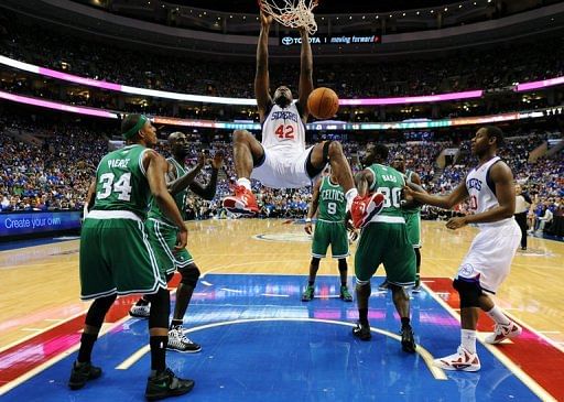 Elton Brand (C) had 13 points and 10 rebounds for the Philadelphia 76ers