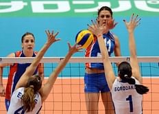 Russia one step away from Olympics volleyball