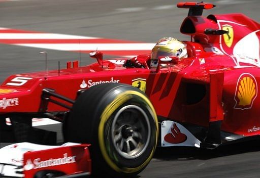 Ferrari driver Fernando Alonso will start the Monaco GP from the fourth row on the starting grid