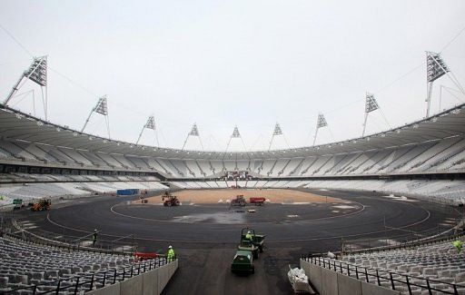 The Olympic Stadium in Stratford, east London