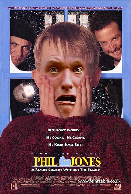 Phil Jones stars in Home Alone