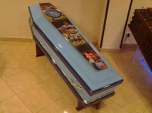 Hardcore Fan Gets Napoli Style Coffin
