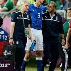 Italy's Chiellini to miss Euro quarters against England