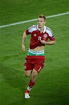 Denmark's Bendtner hit with UEFA charge