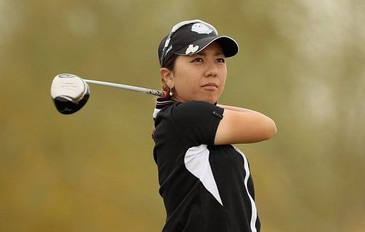 Mika Miyazato birdied two par-threes on the back nine, 11 and 17, to put herself in position for a first LPGA title