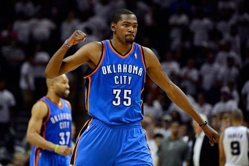 Kevin Durant scored 27 points for the Oklahoma City Thunder