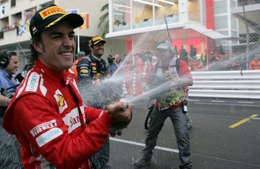 Fernando Alonso holds a three-point championship lead over Sebastian Vettel and Australian Mark Webber