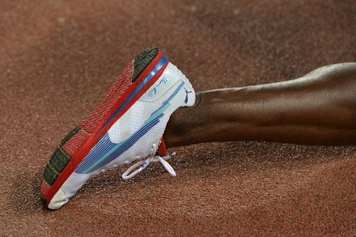 Bolt&#039;s shoe size is a UK size 13