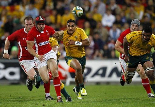 The Wallabies outscored the Welsh three tries to one