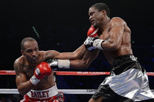 At 2:52 of the 11th, Randall Bailey (L) caught Mike Jones with a searing upper-cut to end the fight