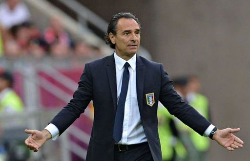 Italian head coach Cesare Prandelli