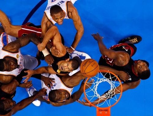 The Miami Heat beat Oklahoma City 100-96 on Thursday to level the NBA finals at one game apiece