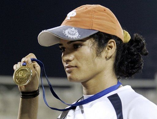 Pinki Pramanik won a 4x400m relay gold medal at the 2006 Asian Games