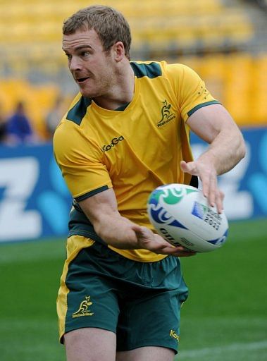 Pat McCabe&#039;s second-half try helped Australia clinch victory over Wales