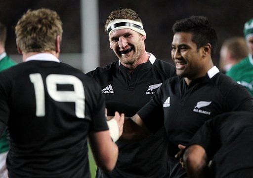 All Blacks&#039; Kieran Read (C) for the second successive week suffered a serious head knock