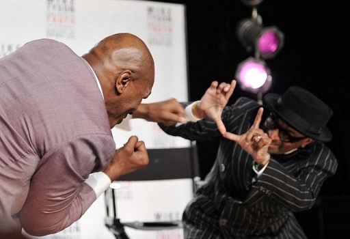 Spike Lee (R) said he signed on for the project after seeing a recording of Mike Tyson&#039;s Las Vegas show