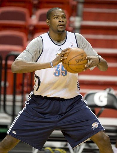 Oklahoma City Thunder player Kevin Durant