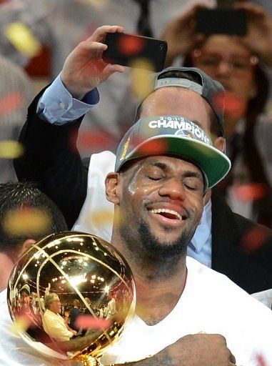 LeBron James on Thursday was named the Most Valuable Player of the NBA Finals