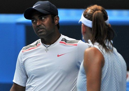 Leander Paes (left) is ranked seventh in the world as a doubles player