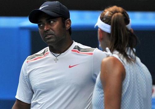 Leander Paes (left) is ranked seventh in the world as a doubles player