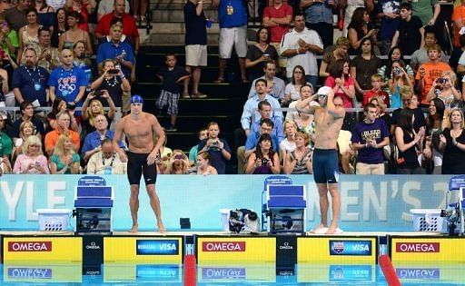 Michael Phelps led at every turn with Ryan Lochte right on his shoulder