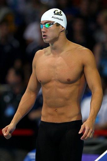 Nathan Adrian&#039;s time made him the fourth-fastest swimmer in the world this year in the prestige 100m freestyle sprint