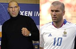 Footballer Lookalikes: Zinedine Zidane and Nikolai Valuev