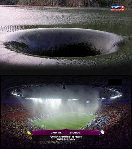 The real reason for the rain at Ukraine v France game