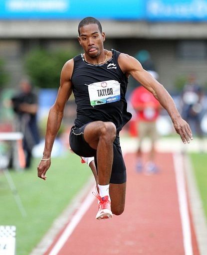 Christian Taylor won the triple jump with a 2012 world best of 17.63m