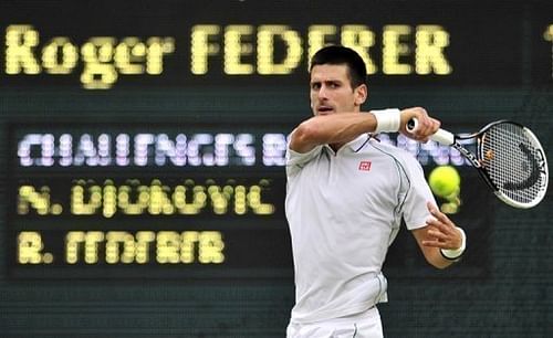 Djokovic won the second set 6-3 to level the match at one set apiece