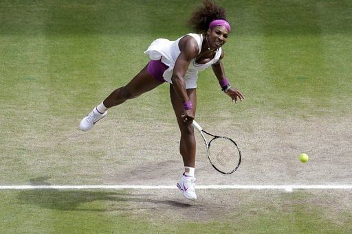Serena Williams has now equalled her sister Venus&#039;s tally of five titles at the All England Club
