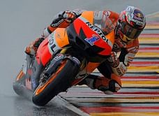 Stoner takes MotoGP pole at Sachsenring