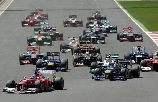 Fernando Alonso led for much of the race