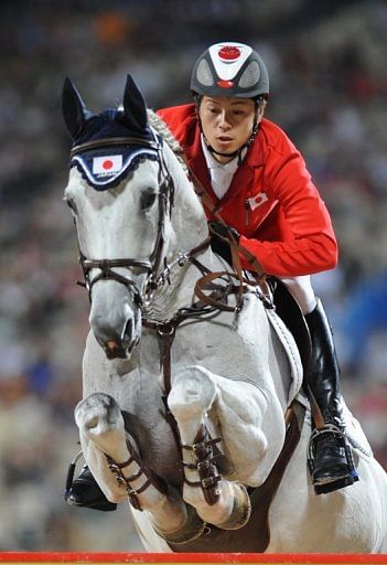 Eiken Sato, younger brother of Kenki, also trained as a priest and rode at the Beijing Games