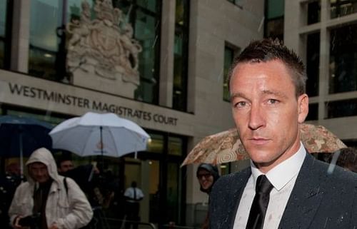 John Terry leaves after attending the second day of his trial John Terry leaves after attending the second day of his trial