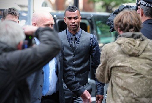 Teammate Ashley Cole was at the court Wednesday