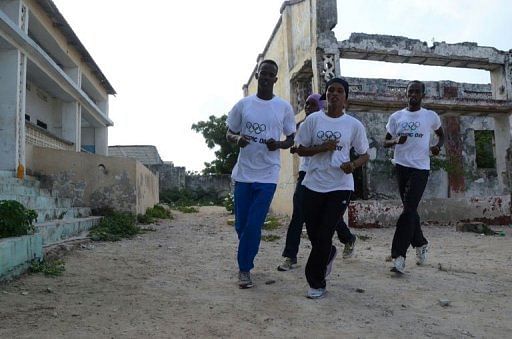 The Somali athletes, aged between 18 and 20, have spent the last six months in camp, but life has been far from easy