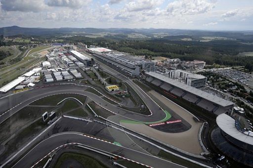 Aerial view of the new Nurburgring racetrack in 2009