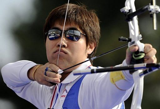 South Korean archer Im Dong-Hyun, pictured in 2008