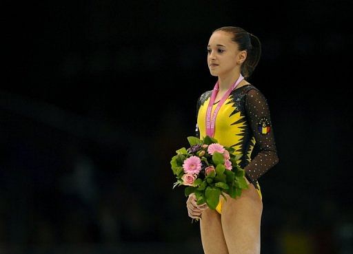 Larisa Iordache, pictured in May 2012, looks set to miss the women&#039;s individual all-around competition