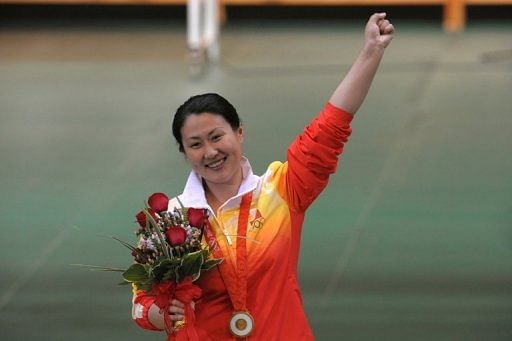 Chen Ying, defending Olympic champion in the women&#039;s 25m pistol