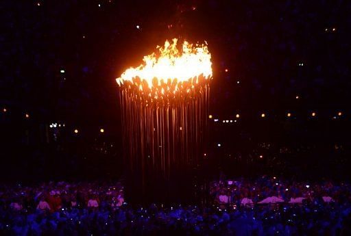 The Olympic cauldron traditionally burns for the entirety of each Games