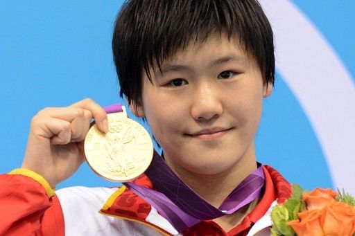 Ye Shiwen (seen with her gold medal on July 28) said there was 