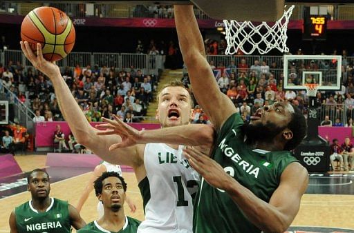 Lithuania rips Nigeria for first hoop win