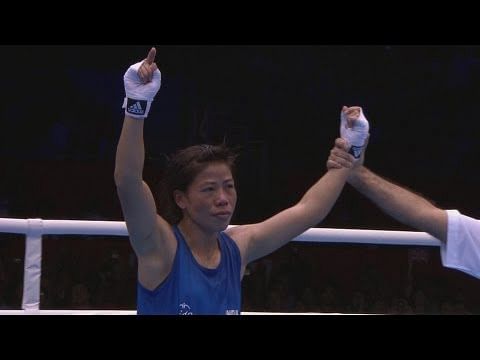 Mary Kom Round of 16 Win Video