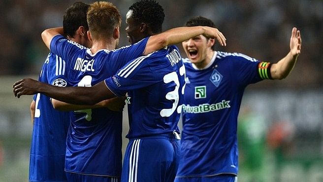 Dynamo Kiev beat Monchengladbach in Champions League playoff
